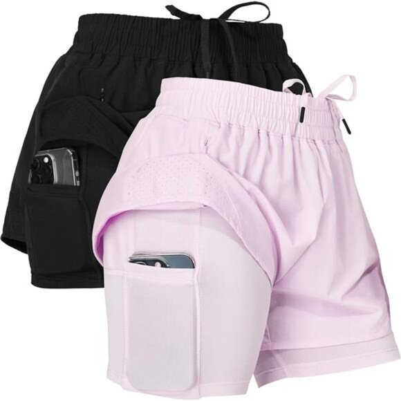 Other - Ultra Performance Gym Shorts Women Pack of 2, Nylon Compression Workout Shorts
